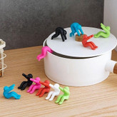 نگهدارنده فانتزی درب قابلمه طرح آدمک بسته 2 عددی